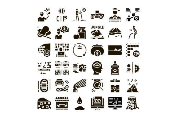 Business, Nature & Science Vector Icons