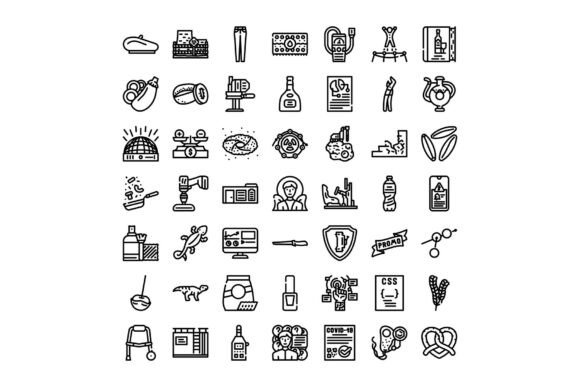 Elevating Digital Interfaces with the Diverse Collection of Line Art Outline I