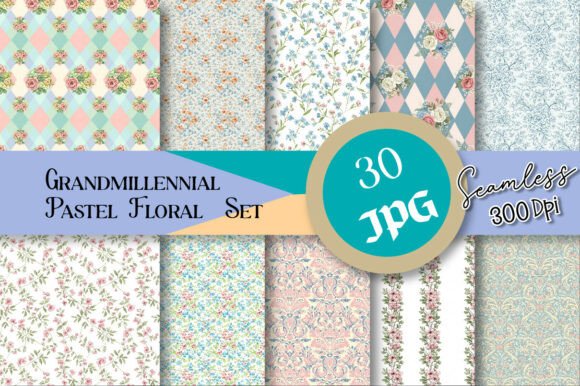 Evaluating Grandmillennial Pastel Floral Seamless Designs