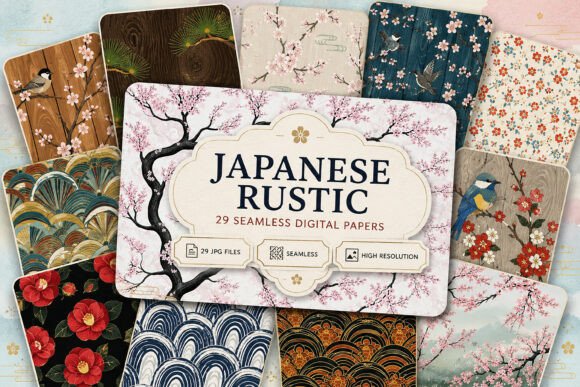 Evaluating Seamless Japanese Rustic Digital Patterns for Creative Projects
