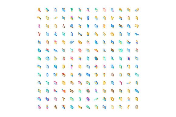 Evaluating the Isometric Icons Set Illustrating Various for Professional Design Workflows