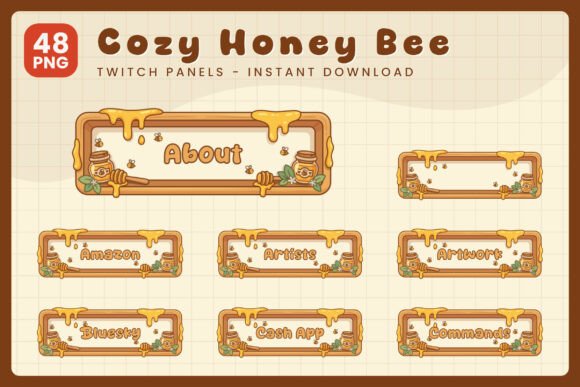 Honey Bee Twitch Panels: Cultivating a Cozy and Professional Stream Identity