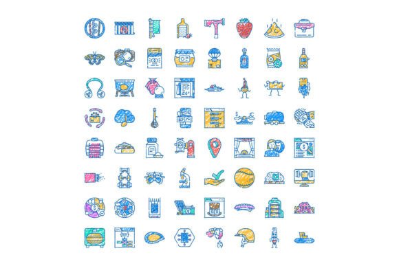 Integrating Hand Drawing Doodle Icons Collection Ill into Modern Visual Communication