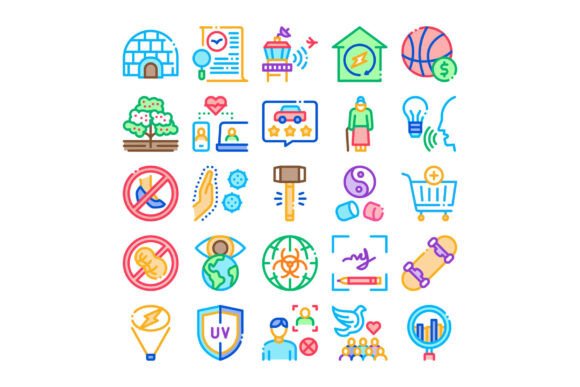 Integrating the Diverse Outline Design Icons Set Collect into Professional Creative Workflows