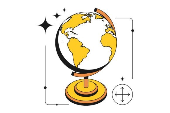 Isometric School Globe on Stand: Evaluating Planet Earth Models for Design and Education