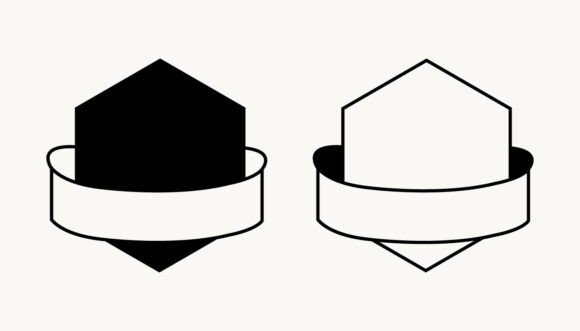 Mastering Vintage Aesthetics with Retro Logo Badge and Ribbon, Seals Label Assets