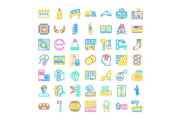 Modern Line Icons for Dynamic Design Projects