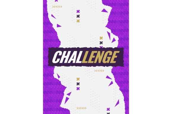 Purple and White Sport Poster Design: Elevating Visual Impact with Modern Grunge Aesthetics